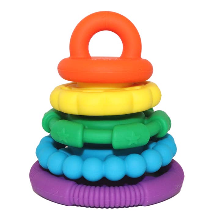 Rainbow Stacker Teether for wholesale by Mountain Breeze Distribution