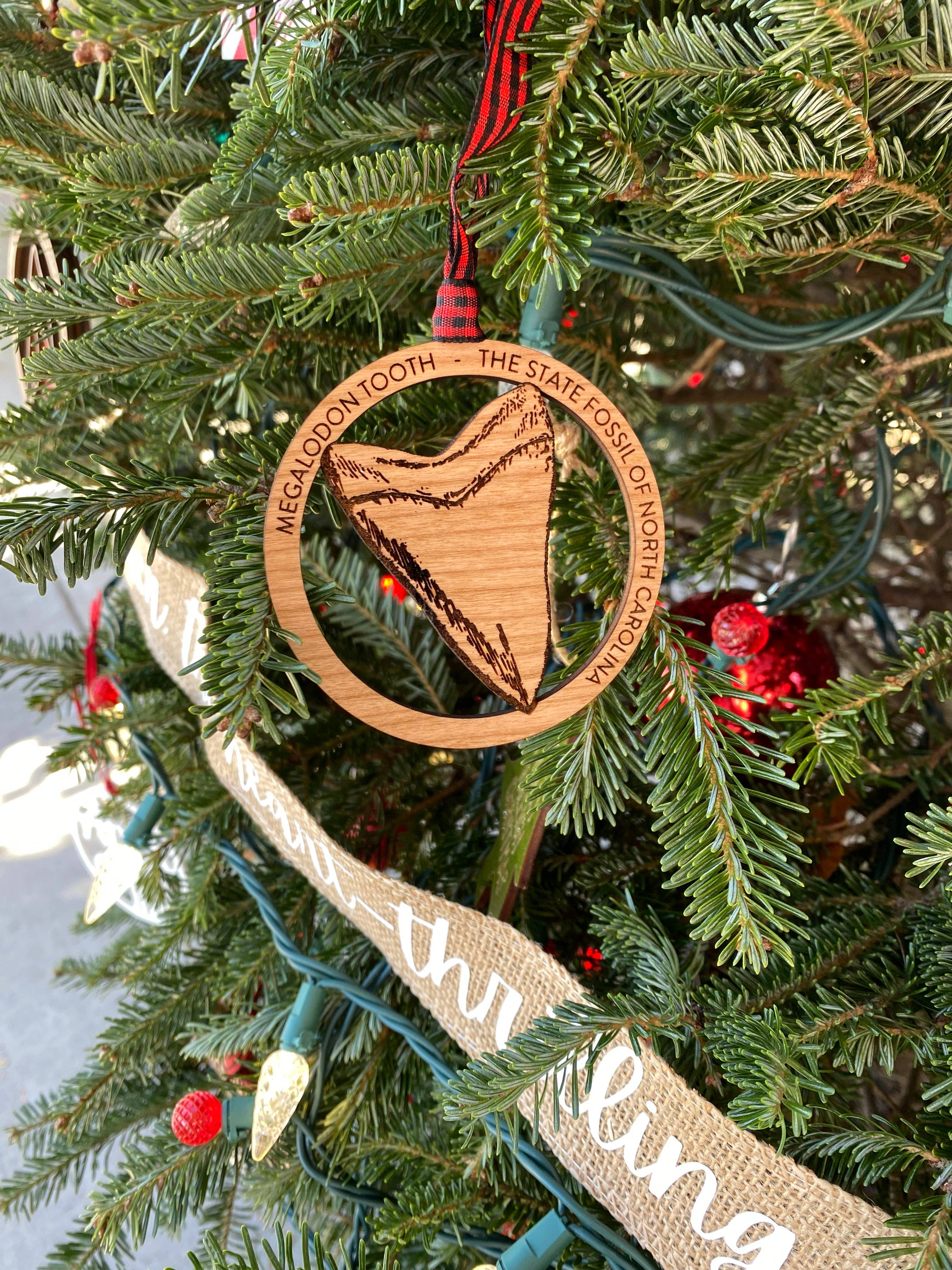 zoo&roo - Wholesale Ornament - Megalodon NC state fossil ornament5