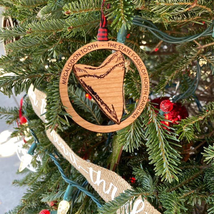 zoo&roo - Wholesale Ornament - Megalodon NC state fossil ornament5