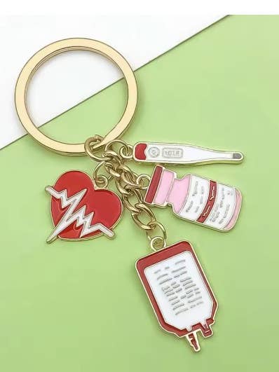 Medical Keychain, Medicine Bottle, IV bag for wholesale by LGs Dropshipping