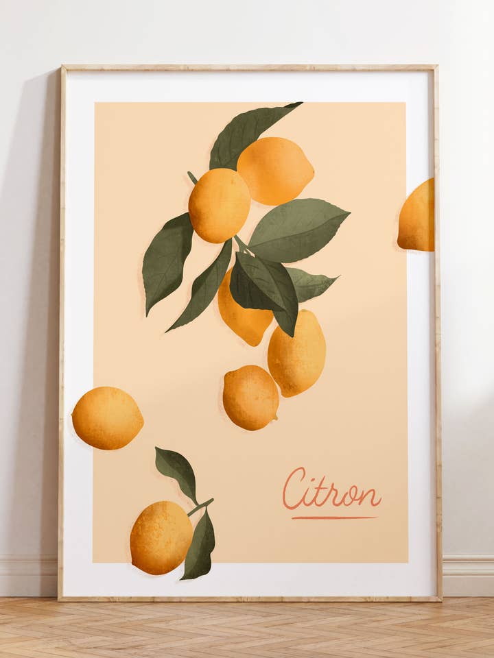 Citron Art Print for wholesale by Illustrations Its Funny Howww Inc
