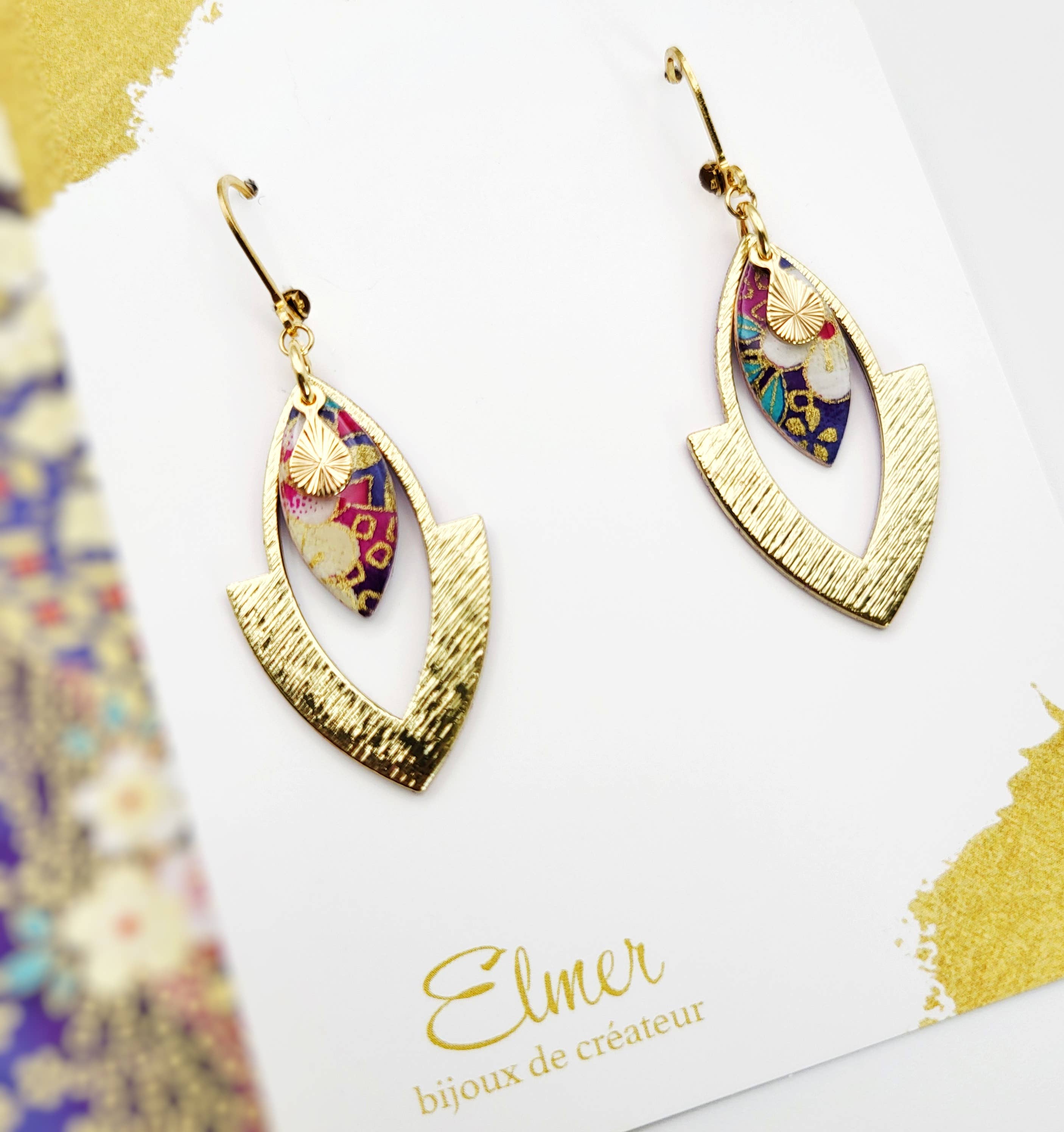 Elmer - Vendita all'ingrosso Orecchini con nappe - Orecchini KIKO / 4 colori / taglia media6