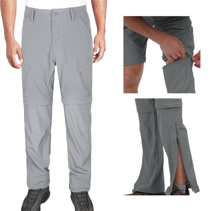 Pantalon de randonnée convertible homme, léger, à séchage rapide avec zip amovible pour la vente par Qing Dao Lai Si Ma Te Fang Zhi You Xian Gong Si