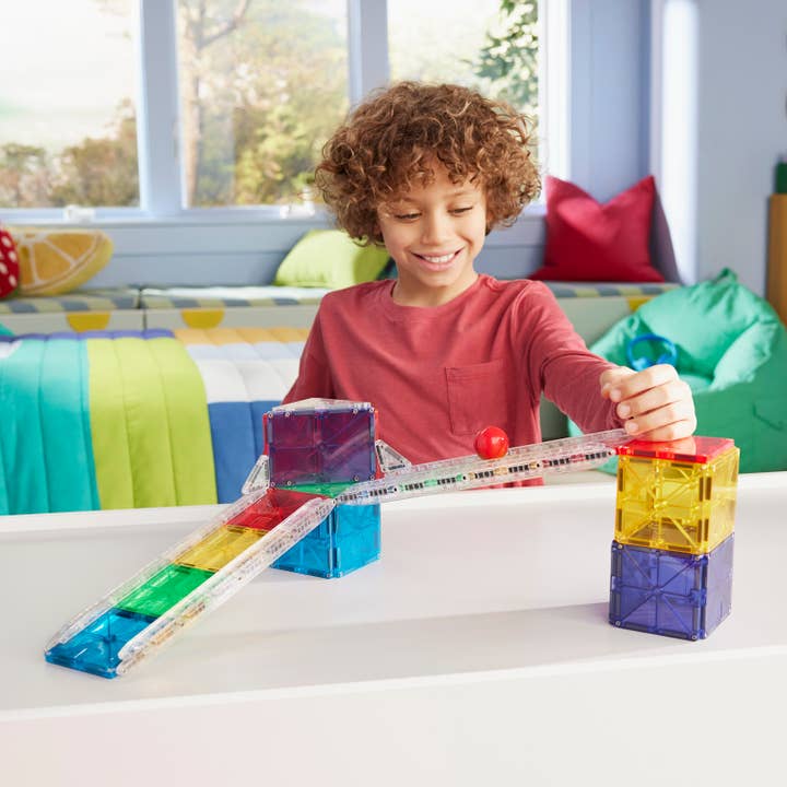 Magna-Tiles - Wholesale Building Set - Kids - Magna-Tiles Rail Racers 33-Piece Set3