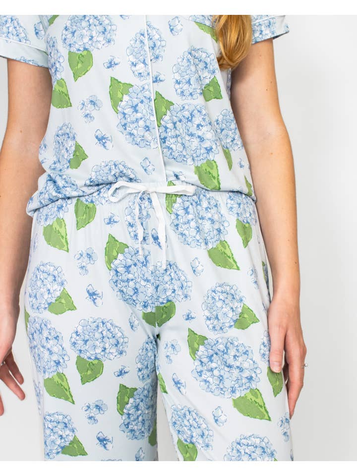 The Royal Standard - Wholesale Sleepwear Bottom - Women's - Hydrangea Sleep Pants Illusion/Blue/Green -Asst.2