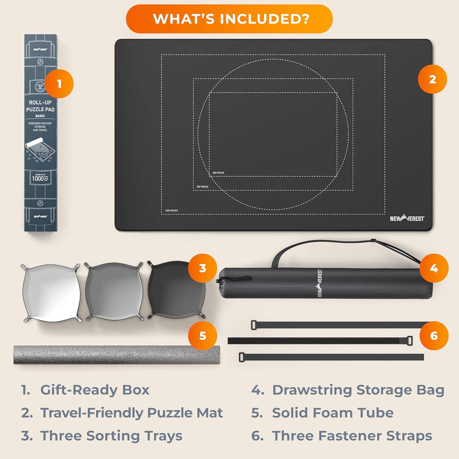 Newverest – wholesale Puzzle – Adult – Newverest Jigsaw Puzzle Mat Roll Up Saver Pad Up to 1000 pcs6