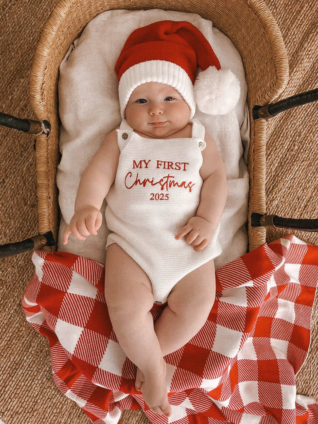 Petite + Co - Wholesale Jumpsuit - Baby - CLASSIC ROMPER | MILK - MY FIRST CHRISTMAS 20252