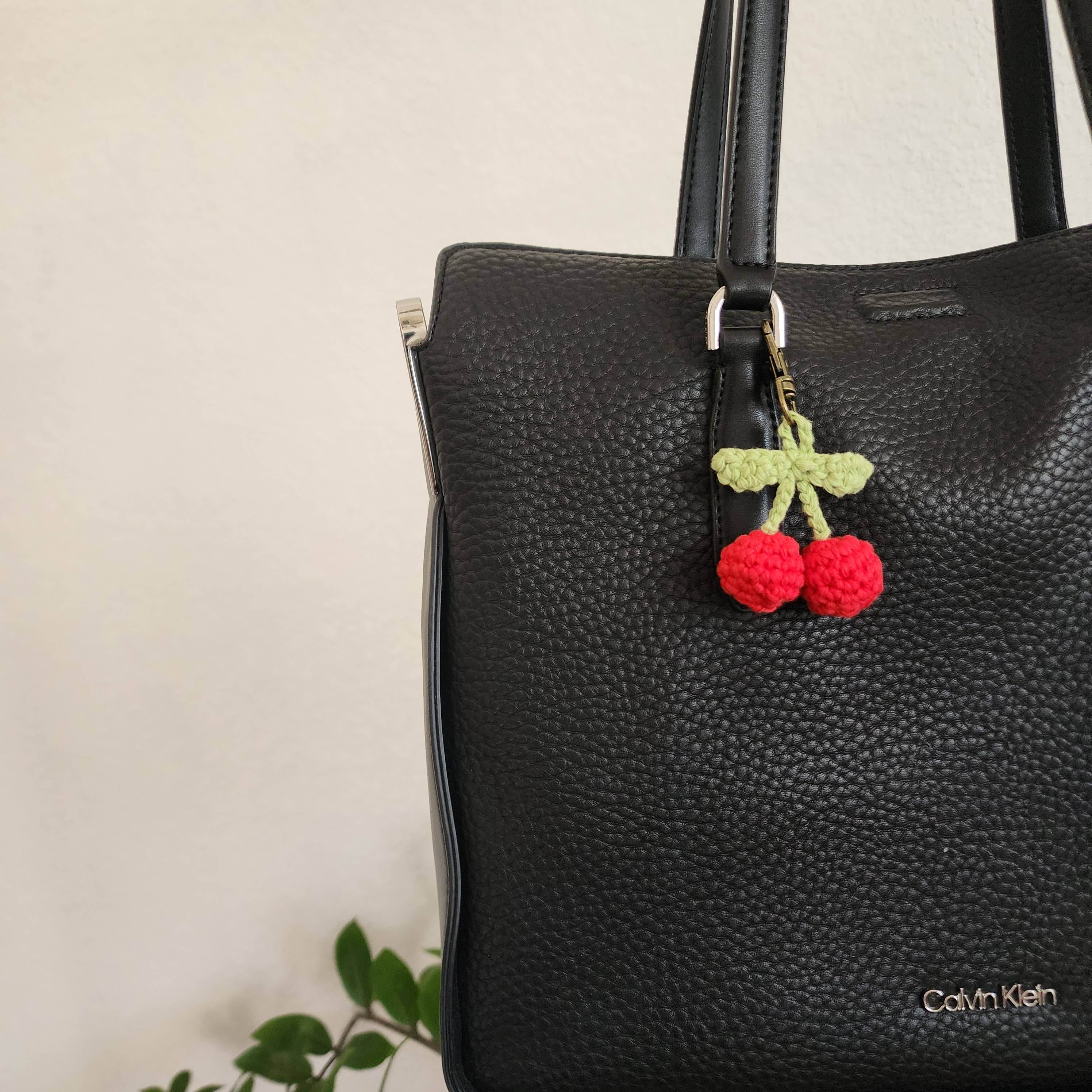 Handmade By Uruba - Wholesale Keychain - Women's - Handmade Cherry Keychain | Handwoven Crocheted Keyring2