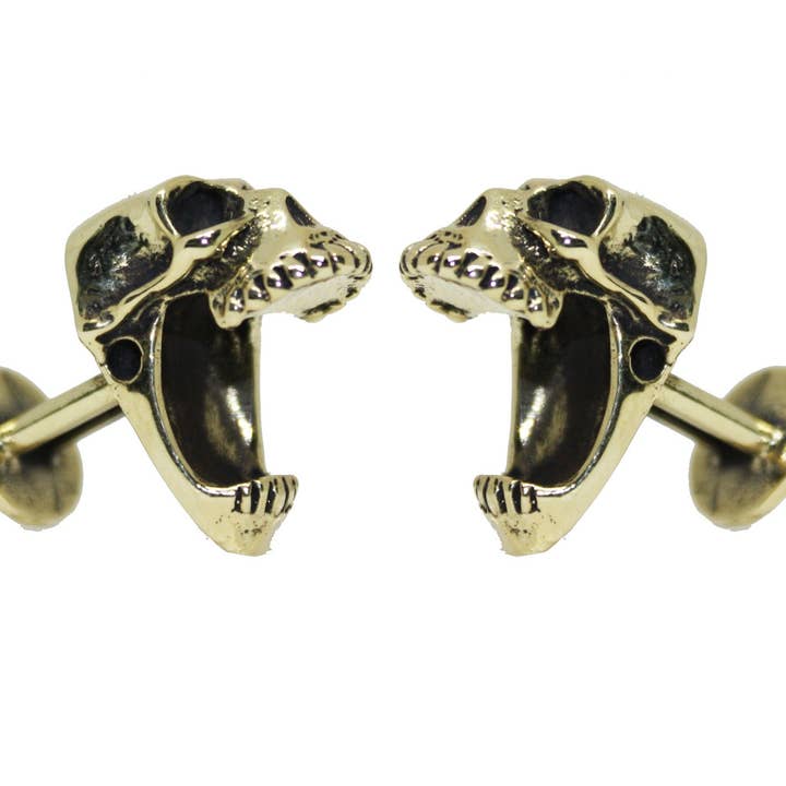 JAC ZAGOORY DESIGNS – Großhandel Manschettenknöpfe – Herren – Lachender Totenkopf-Manschettenknöpfe