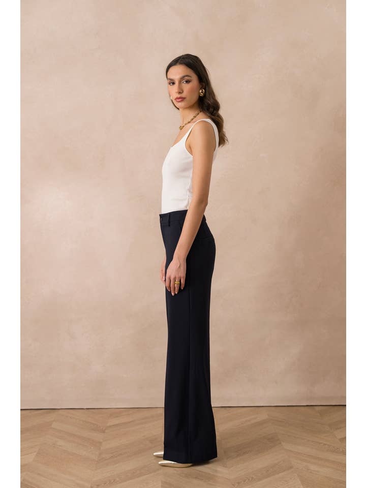 Attentif Paris - Venta al por mayor Pantalón de vestir - Mujer - Pantalones de pierna ancha a medida Heather21