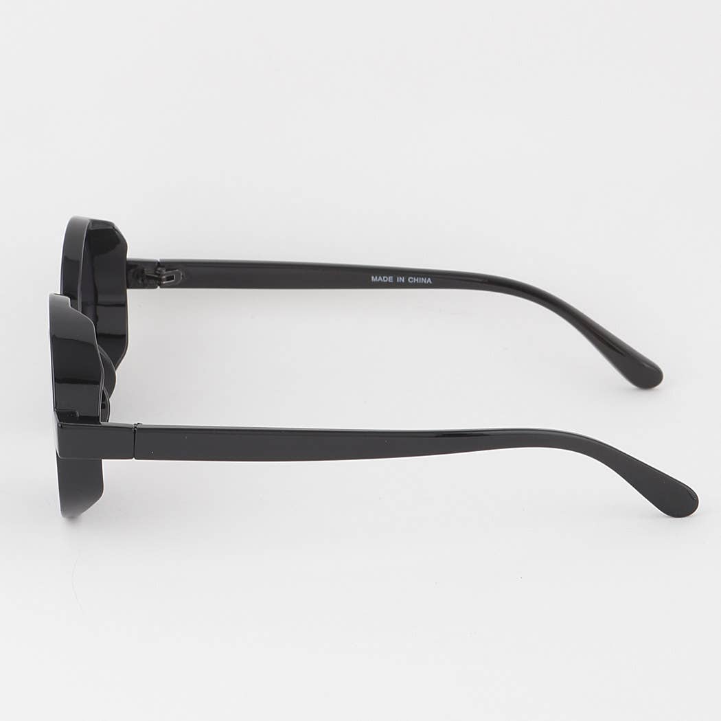 MÉLANGER Lunettes de soleil rondes teintées dégradées en vente sur Faire1