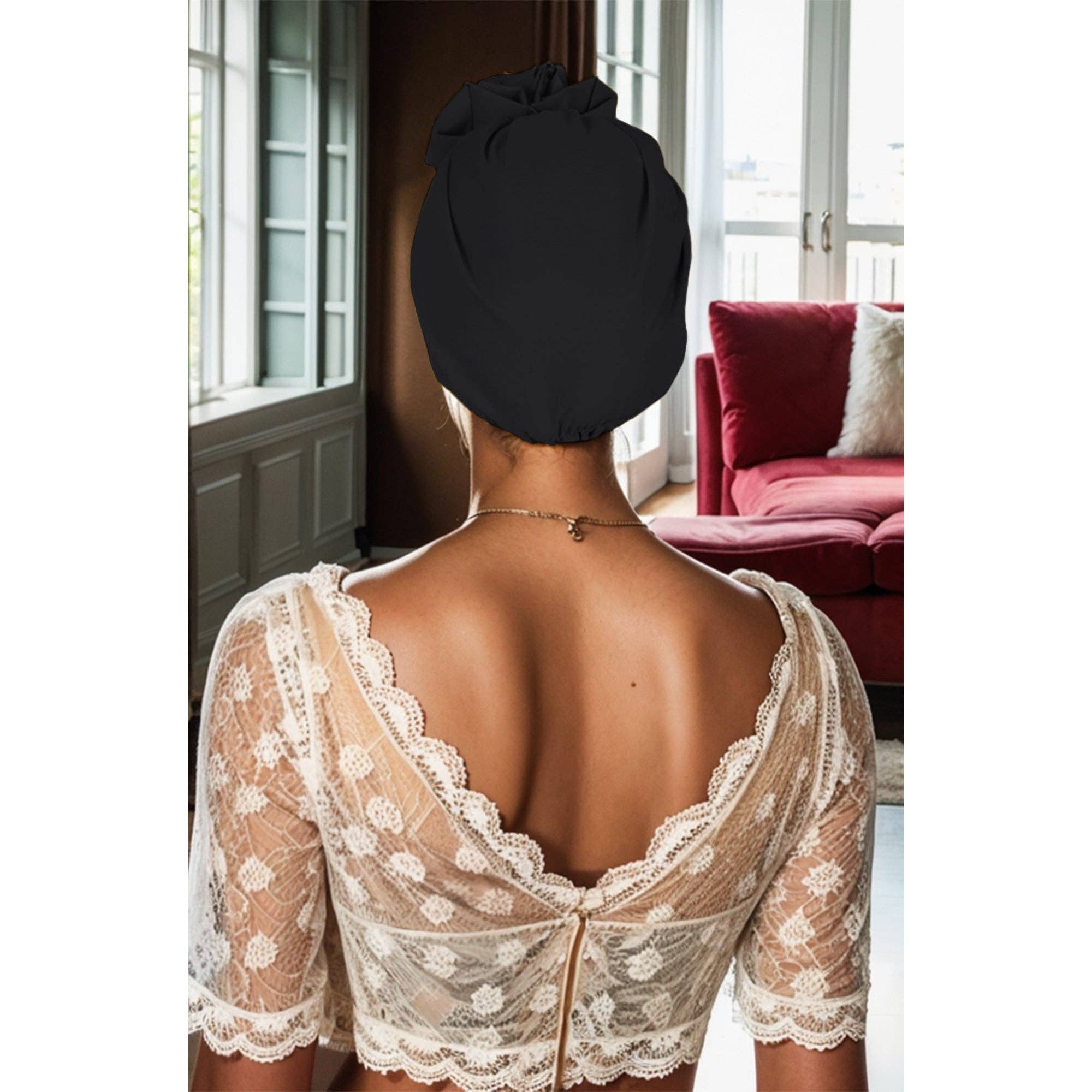 AK Brand - Wholesale Fashion Headband - Women's - Vintage Turban Headwrap with Large Bow Stretch Headscarf10