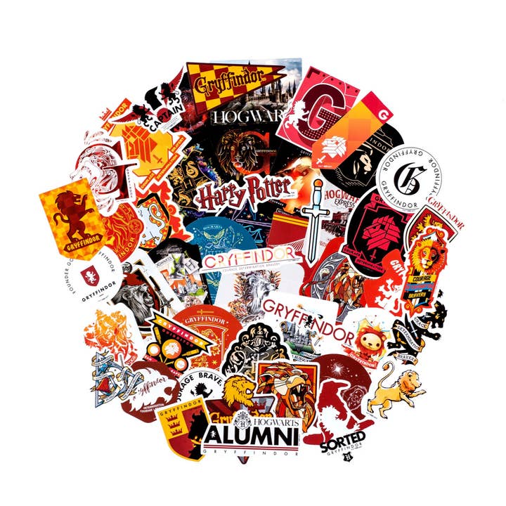 Harry Potter Gryffindor Decals (50-Pack) for wholesale by Conquest Journals