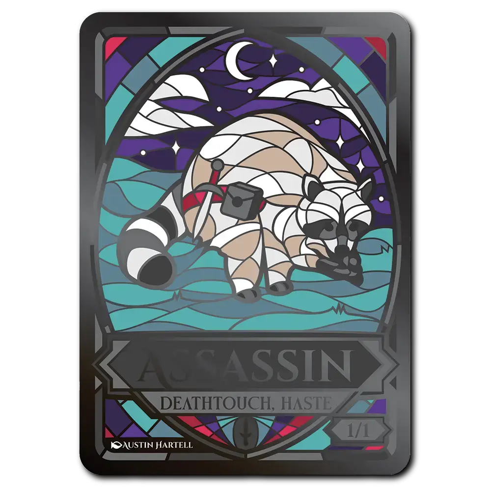 Dungeon Artist - Wholesale Card Game - Metal MTG Token - Assassin1