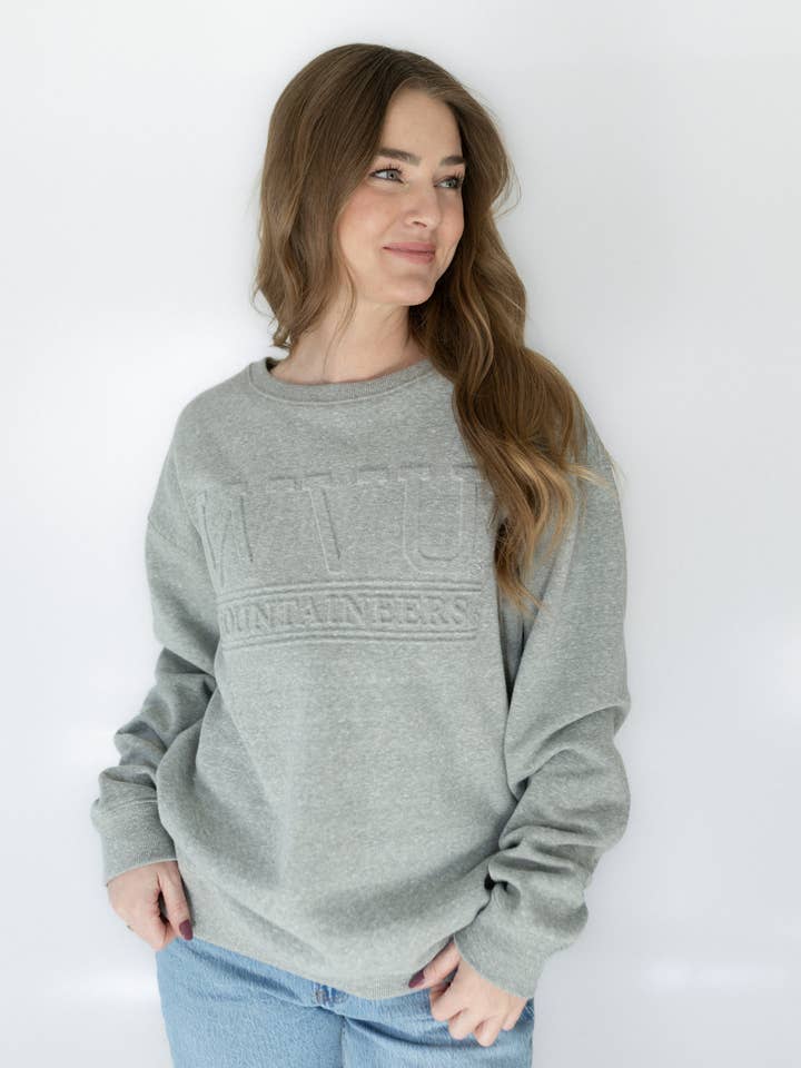 L'équipe de confort des West Virginia College Lines pour la vente par Gameday Social Apparel Co.®