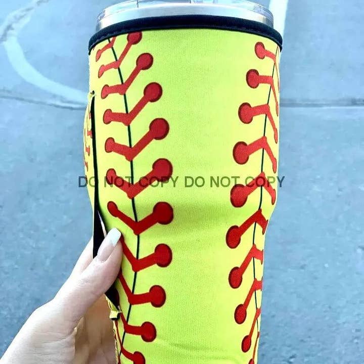 Kims Korner - Wholesale Drink Huggers & Koozies - 30 OZ SOFTBALL All Day ~ Insulated Cup Cover