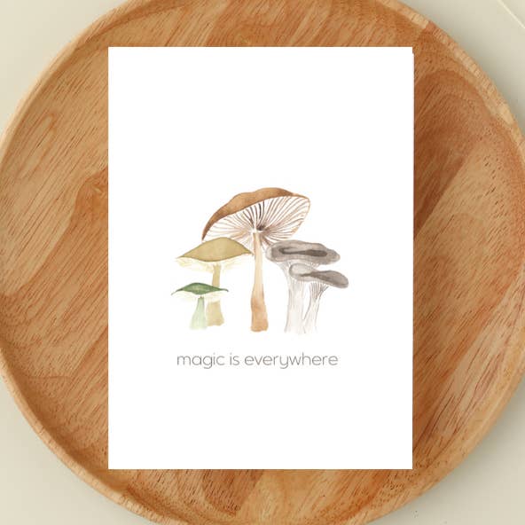 Magic is Everywhere| A2 Watercolor Card for wholesale by Maria DeVito Palmer Designs LLC