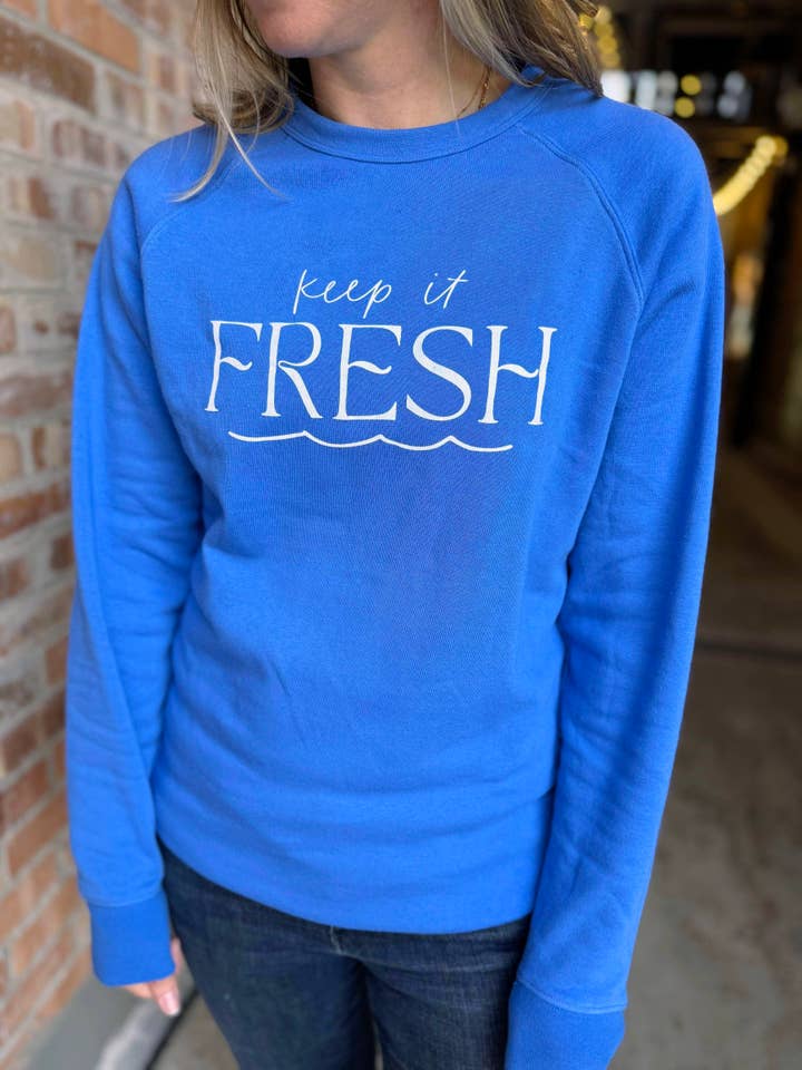 Keep it Fresh Crewneck Sweatshirt pour la vente par Waves of Grace Letter Co.