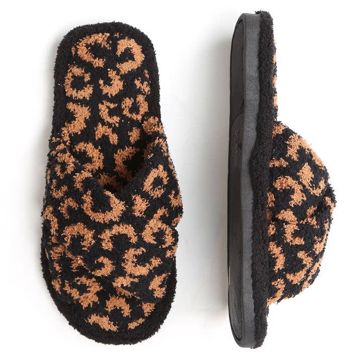 Fashion City - Wholesale Slippers - Women's - Luxury Soft Crossover Leopard Pattern Slipper14
