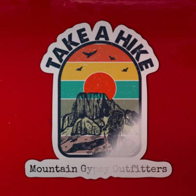 Take a Hike Sticker for wholesale by Mountain Gypsy Outfitters