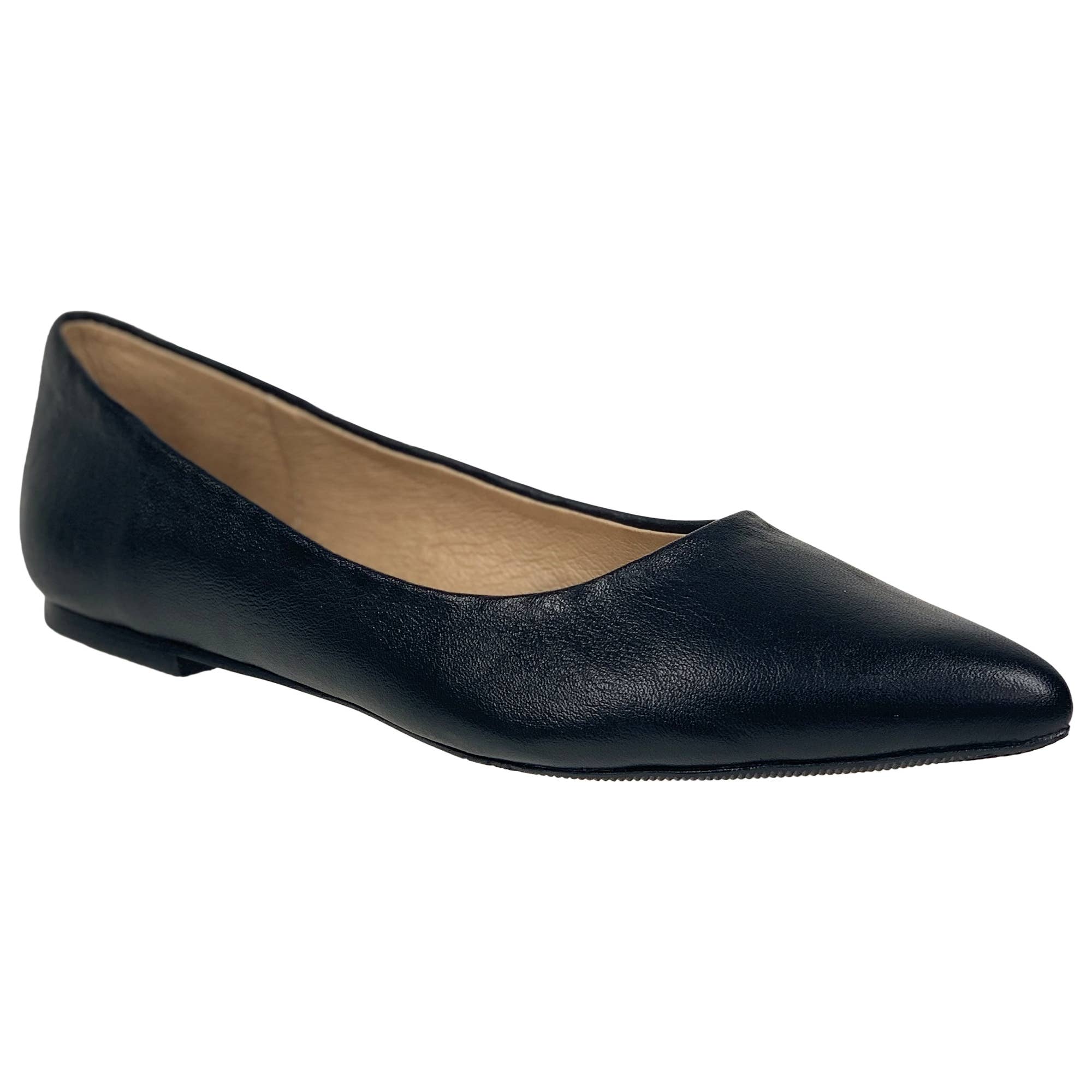 SOBEYO - Wholesale Flats - Women's - Pointed Toe Genuine Leather Ballet Flats Memory Foam Cushion4