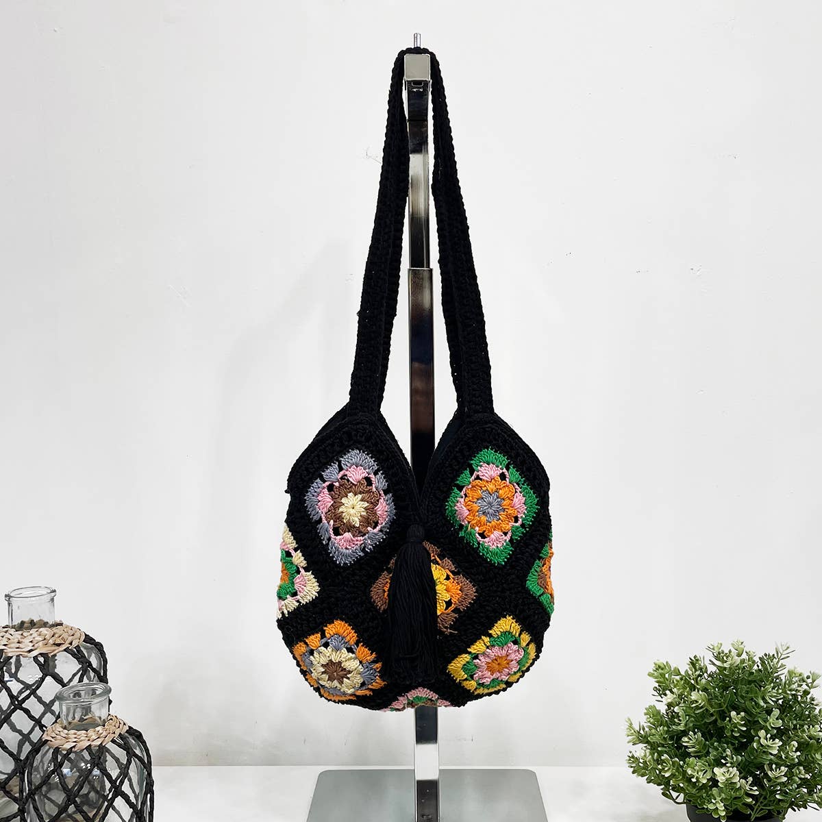 Anju Jewelry - Venta al por mayor Bolso con correa - Mujer - Bolsos de hombro de ganchillo de algodón Laya6