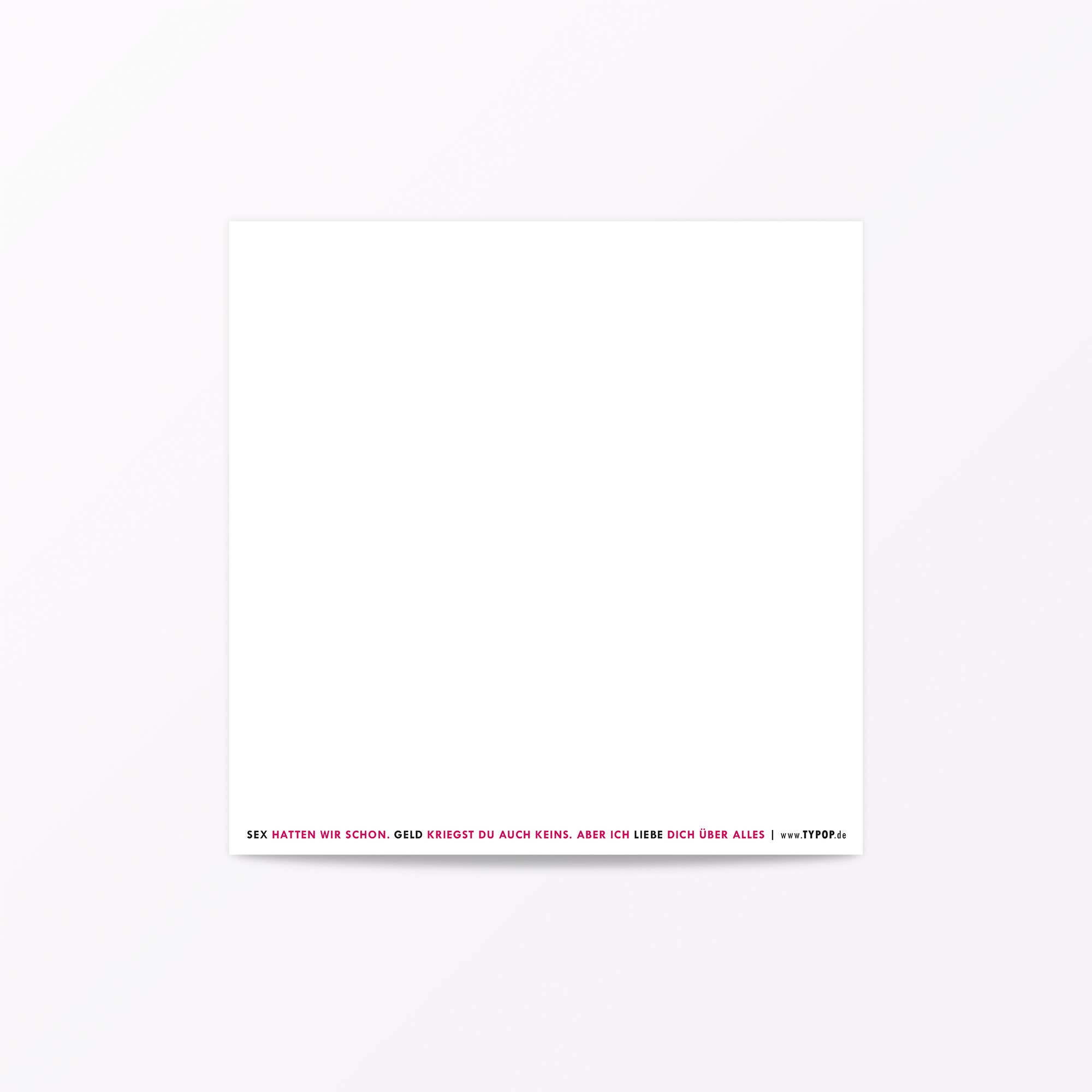 TYPOP - Venta al por mayor Tarjetas de cumpleaños - Tarjeta de cumpleaños plegable «Sex, Money, Love» con sobre2