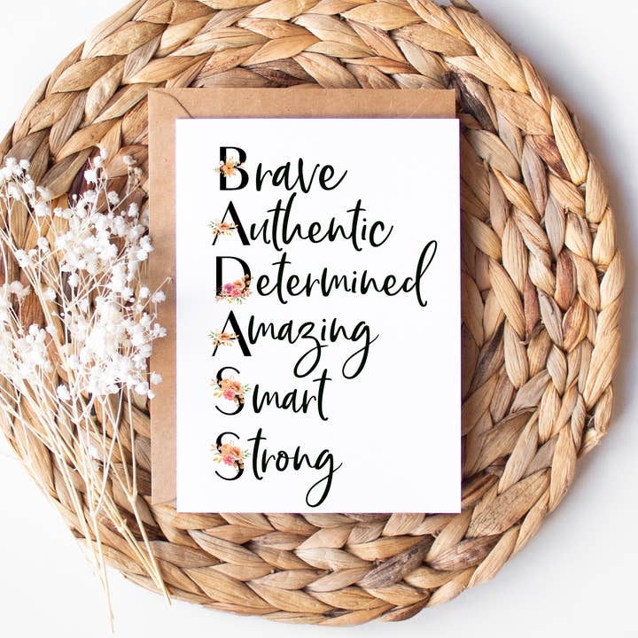 Badass-Karte für den Großhandel von Card & Story