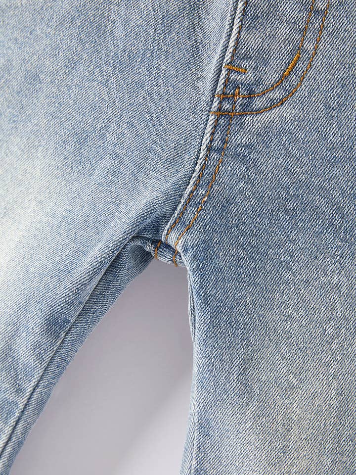Rylee Faith Designs - Wholesale Jeans - Kids - Girls Light Blue Denim Bell Denim Pants