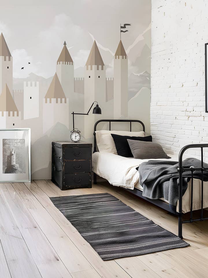 ARUNDEL - Papier peint panoramique château for wholesale by LILIPINSO