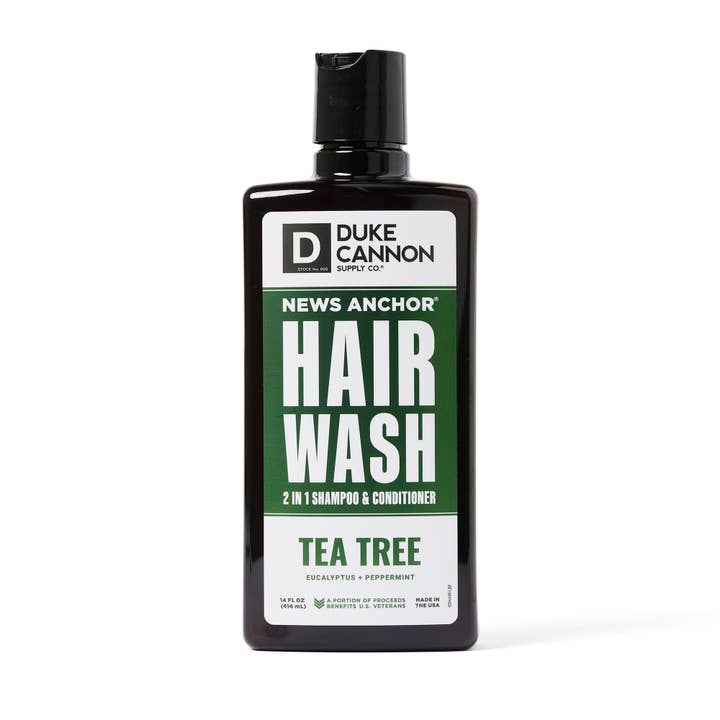 Duke Cannon - Wholesale 2-in-1 Shampoo & Conditioner - Tea Tree 2-in-1 Hair Wash Sulfate Free