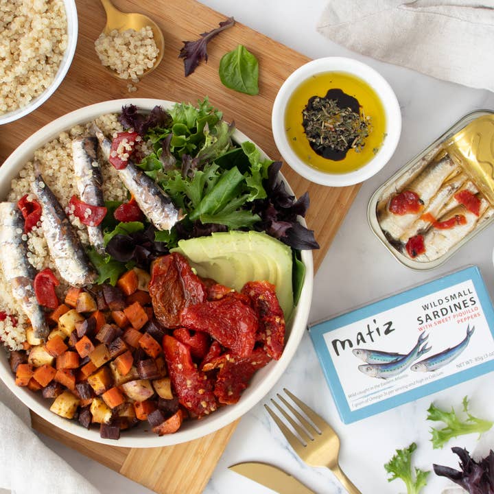 Matiz - Wholesale Tinned Fish - Matiz Sardinillas with Piquillo - 3oz Tin3