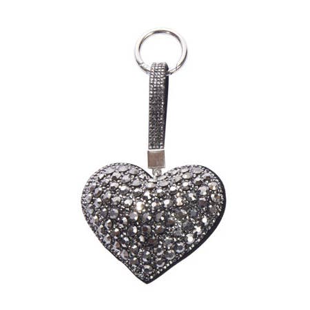 Llavero con forma de corazón con diamantes de imitación para mujer para venta al por mayor de Nima Accessories Inc