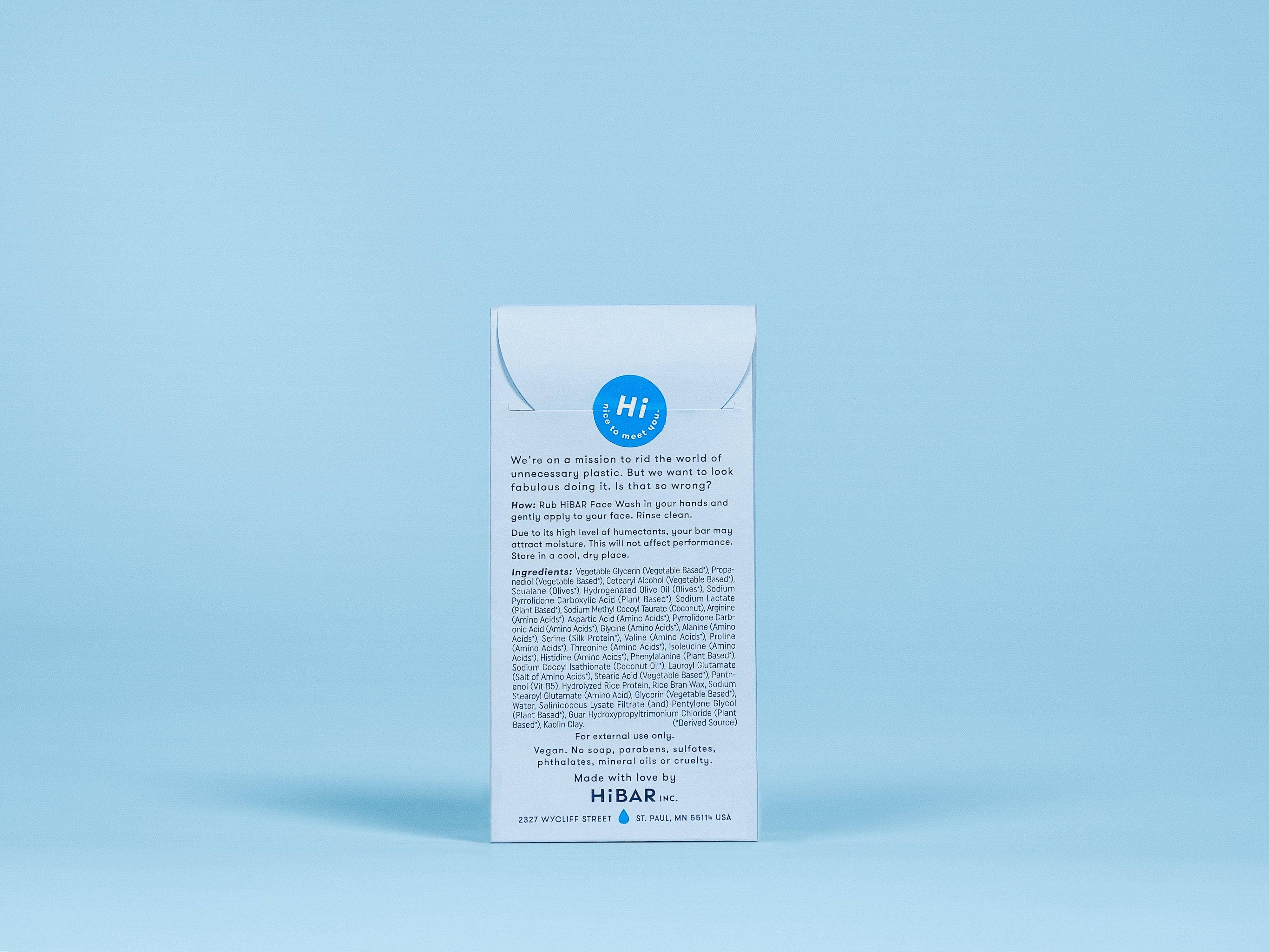 HiBAR - Wholesale Facial Cleanser - Hydrate Face Wash6