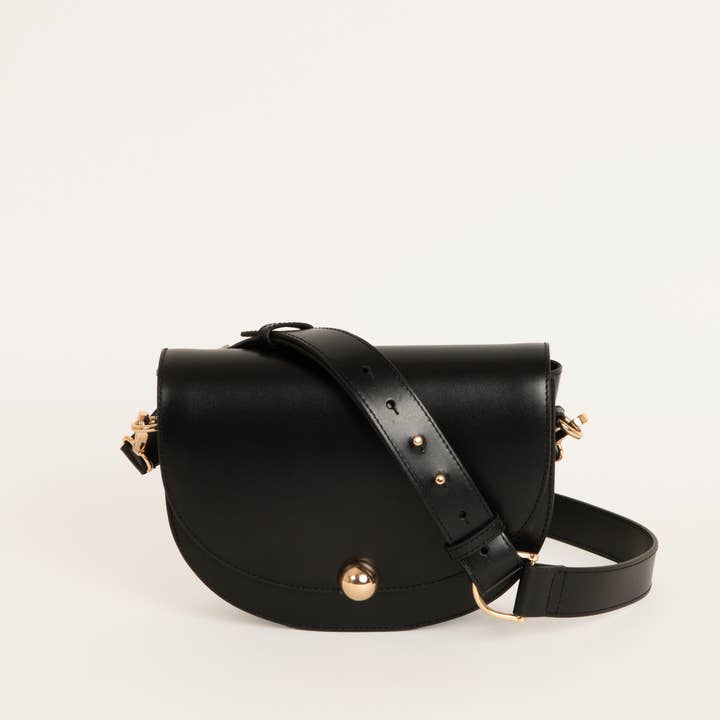 Maradji - Wholesale Shoulder Bag - Women's - NOA RECYCLED BLACK LEATHER BAG9