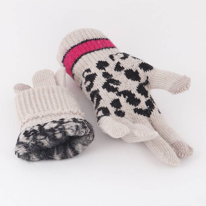 3AM BY H&D ACCESSORIES - Wholesale Gloves - Women's - Leopard Print Gloves