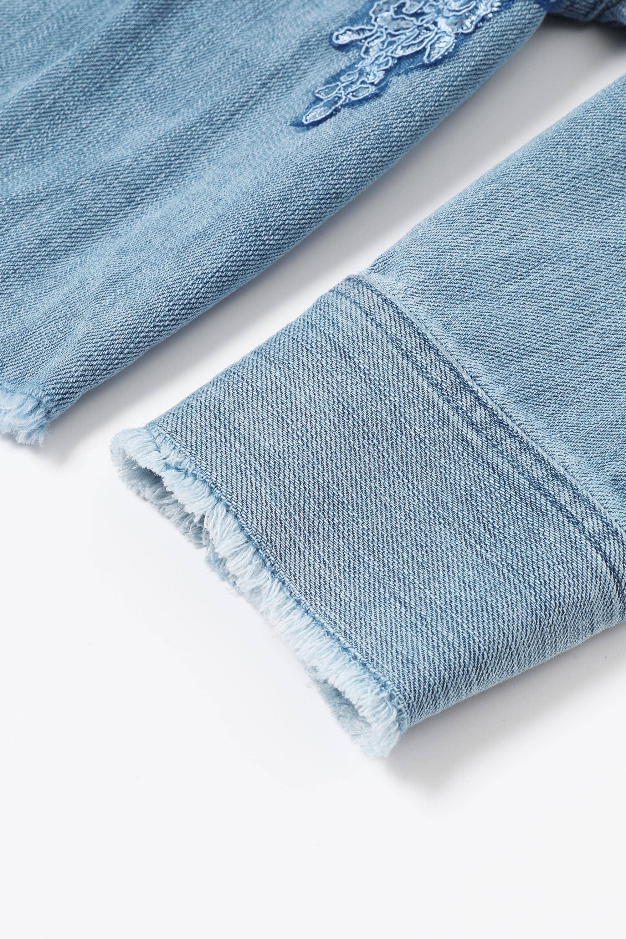 RIVIR - Wholesale Denim Jacket - Women's - Sequin Kissed Denim Jacket9