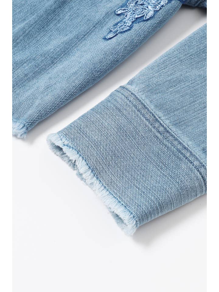 RIVIR – Großhandel Jeansjacke – Damen – Paillettenbesetzte Jeansjacke9