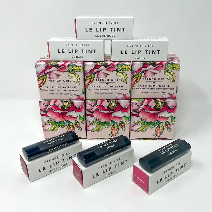 FRENCH GIRL - Wholesale Lip scrub/polish - Organic Hydrating Rose Lip Scrub - Deluxe Sample 3