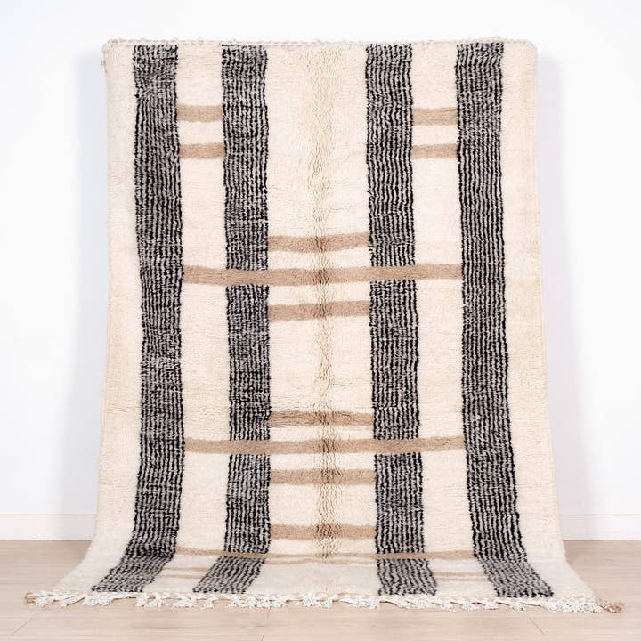 Zwart-wit Marokkaans tapijt, Shag-tapijt, Berber-tapijt, karpet voor wholesale door Moroccan Woven Treasures