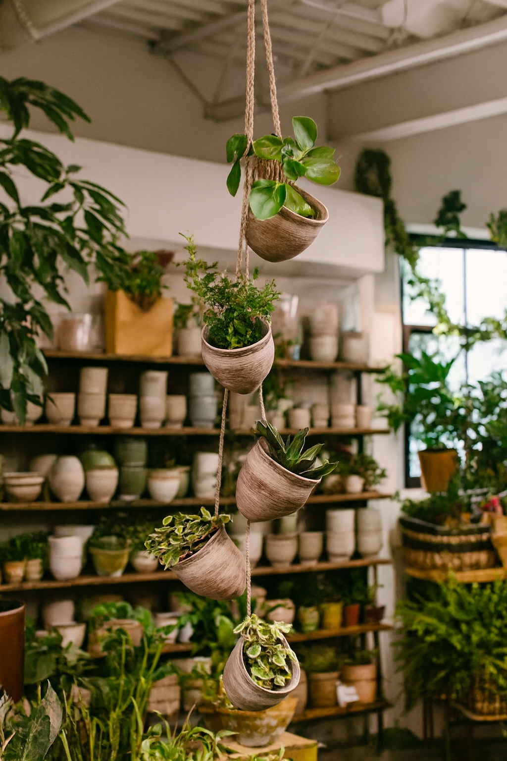 Asia West – Großhandel Pflanzenampel – Terrakotta-Hängepflanzgefäße (Satz von 5)1