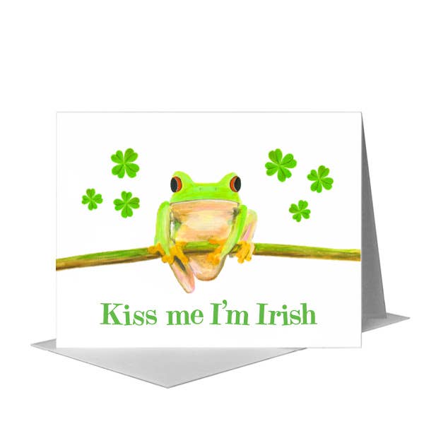 Tree Frog, Greeting Card (#8402E) for wholesale by Printed Canvas