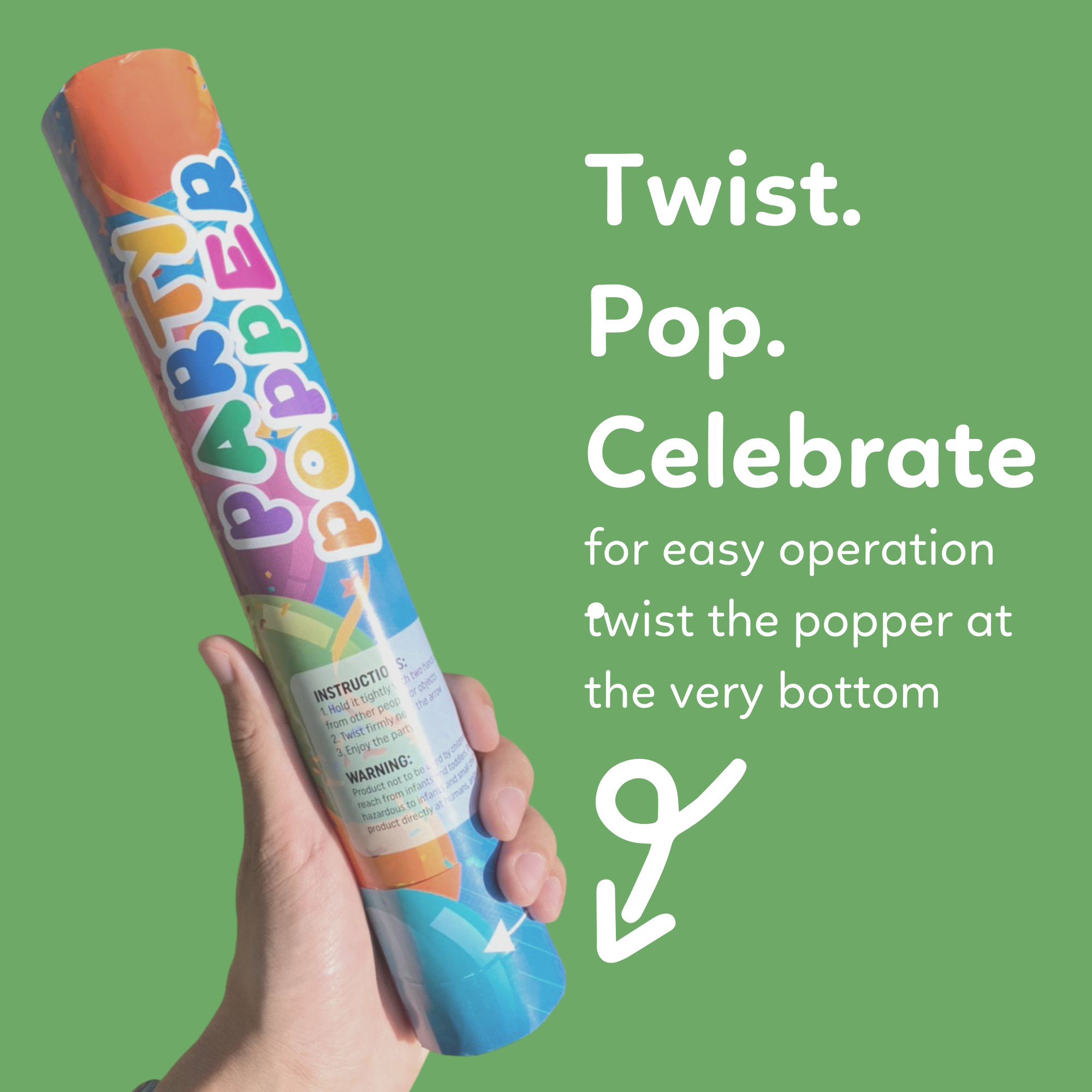 TUR Party Supplies – Großhandel Konfetti – Konfetti-Kanonen - Biologisch abbaubar mehrfarbig6