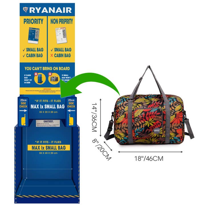 wandf - Wholesale Weekender Bag - Unisex - 40L Travel Duffel Bag Nylon Carry on Weekender Overnight29