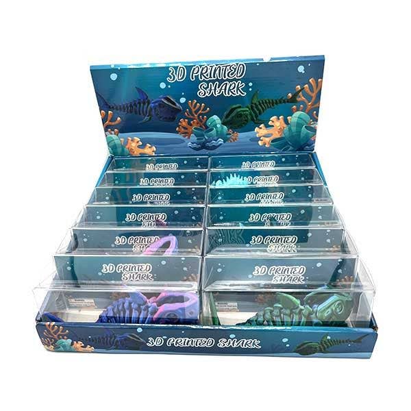 Barry-Owen Co., Inc. - Wholesale Fidget Toy - Kids - 3D Shark Assorted Colors 1