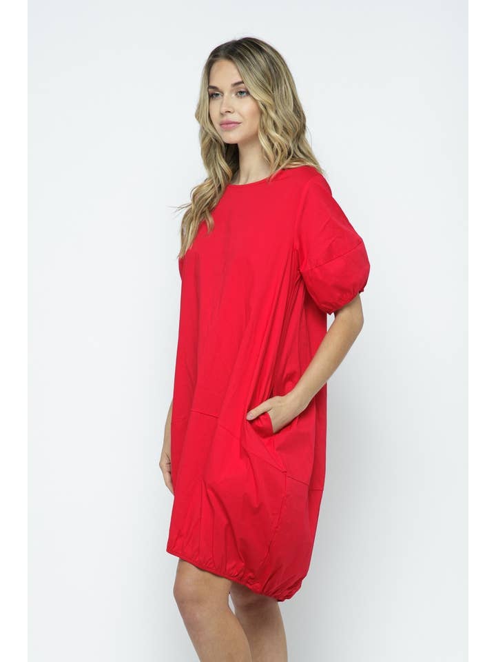 Bloidy – wholesale Klänning - Dam – Poplin Kortärmad Mini Bubble Klänning - D10482SS26