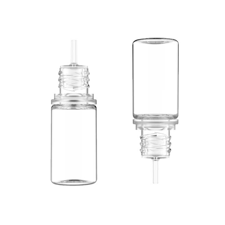 Copackr - Wholesale Travel Container - Chubby Gorilla - 10ML Unicorn Bottle - Clear Bottle / Clear Cap - V31