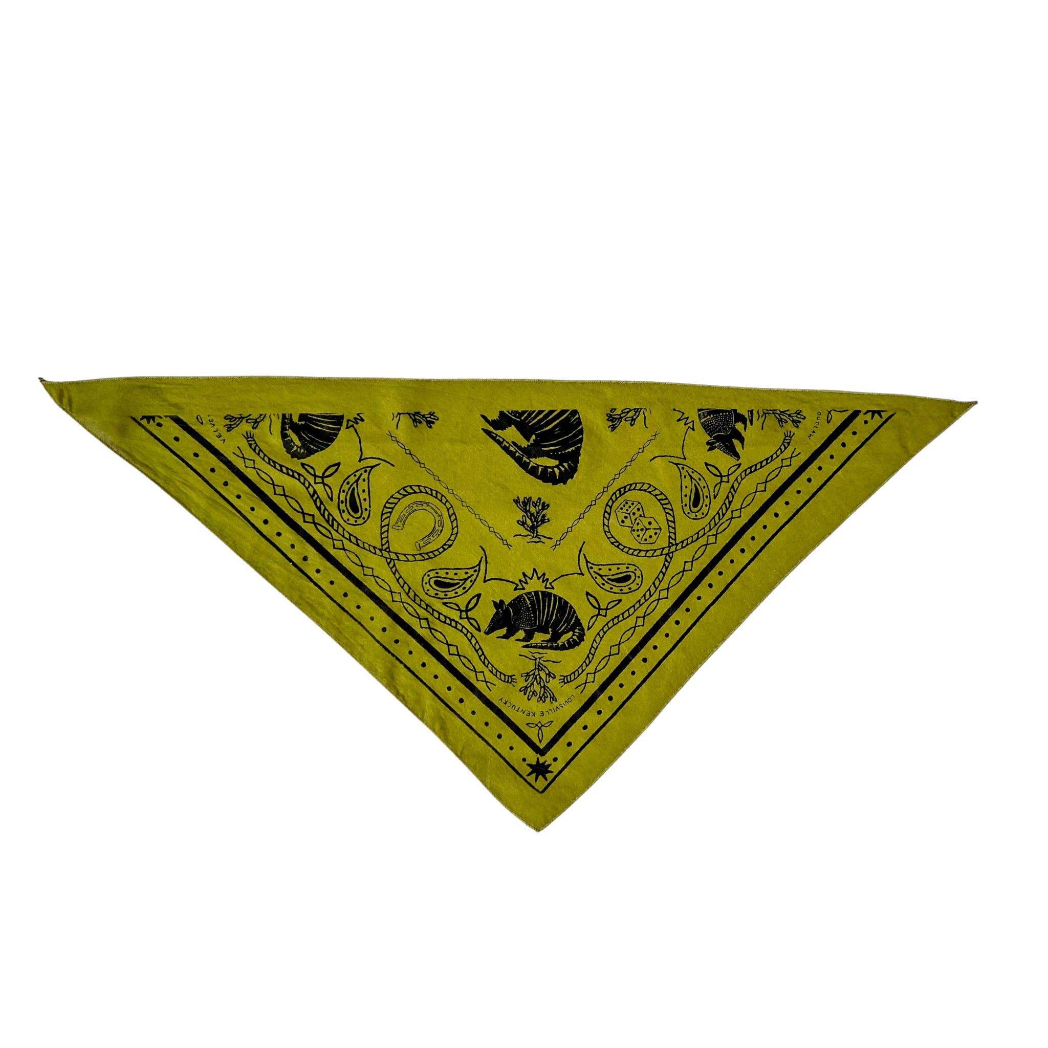Velvet Outlaw - Wholesale Bandana - Unisex - Triangle Armadillo Bandanas - Multiple Colors8