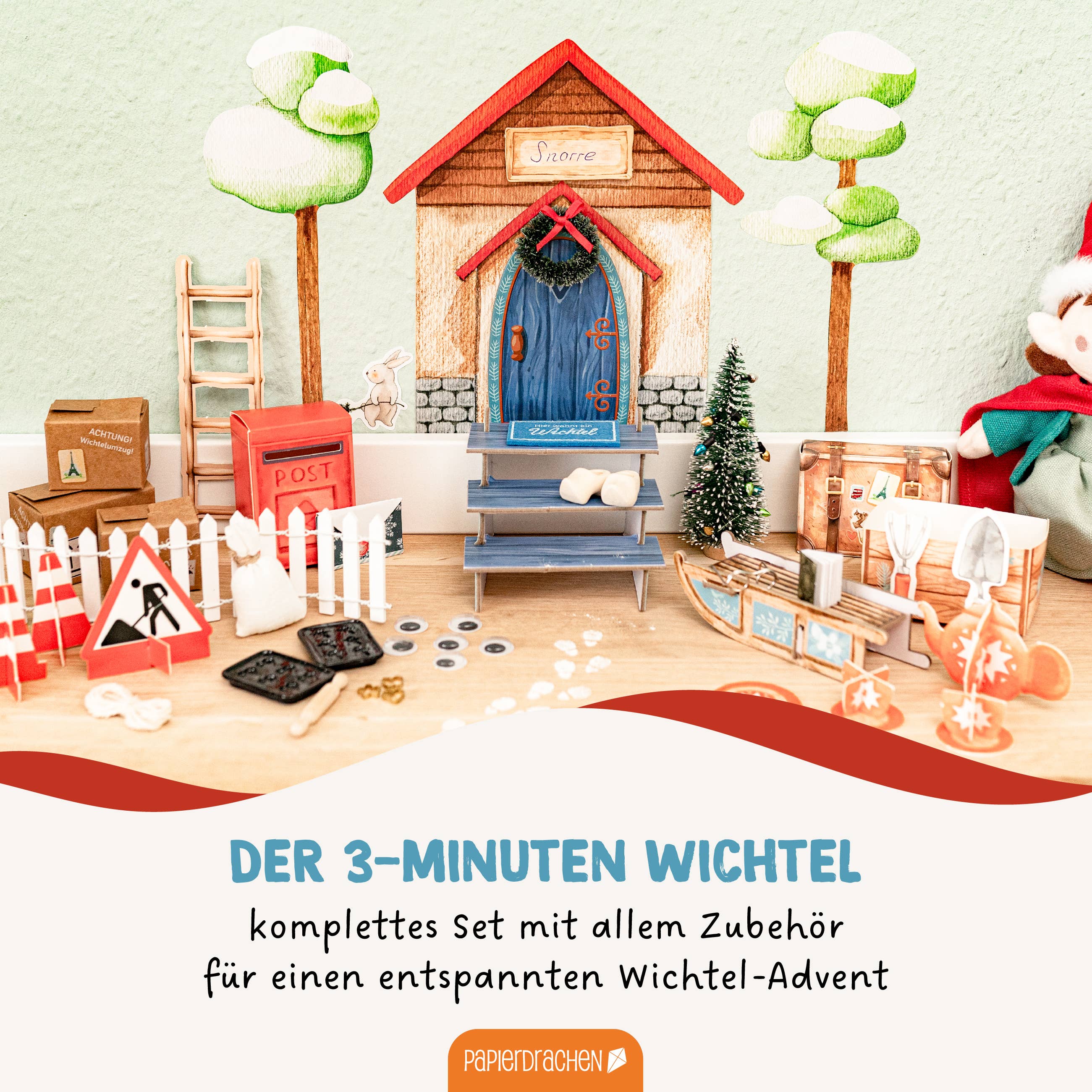 Papierdrachen – wholesale Adventskalender – Jultomtesset - set 11