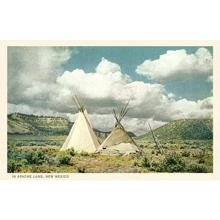 Found Image Press - Wholesale Sticker - Sticker NA-21 Apache Tepees in New Mexico